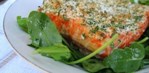 Simple Herb Crusted Salmon