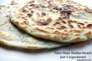 3 Ingredient Paleo Naan (Indian bread)