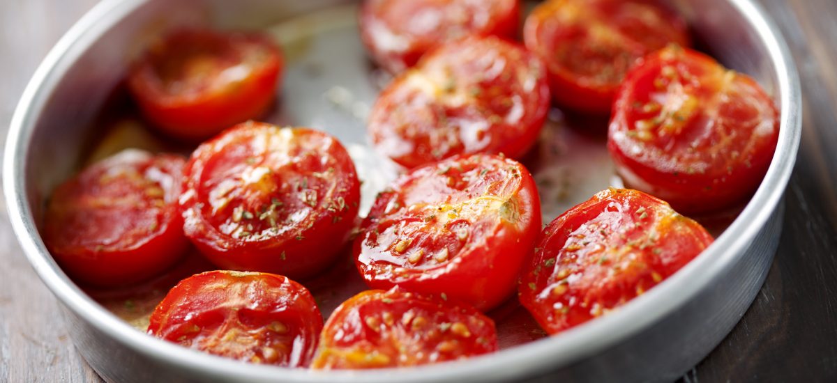 Slow Roast Tomatoes with Thyme and Oregano
